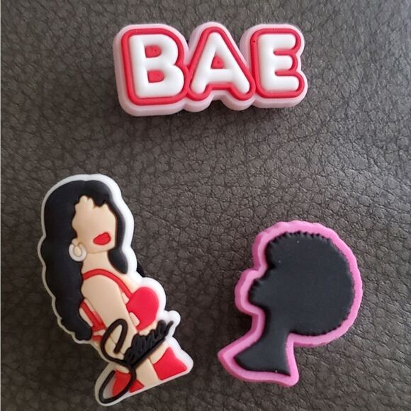 3-for-$15 Set of 3 queen crocs charms. Selena, Bae etc. New. Rare. - Picture 1 of 1